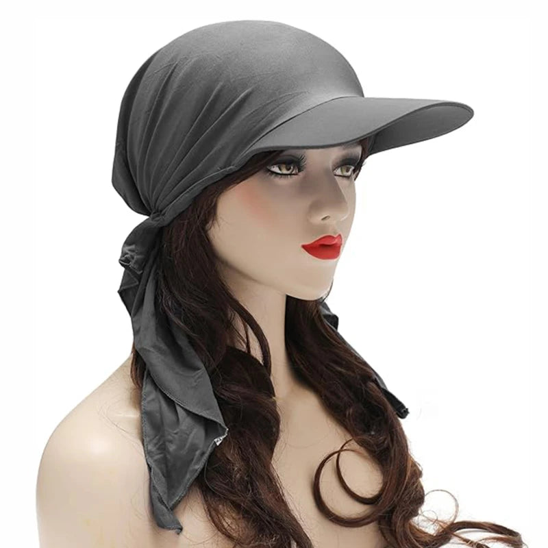 Leichter Sonnenschutz - Stil: Damen Sommer-Baseballmütze im Turban-Design