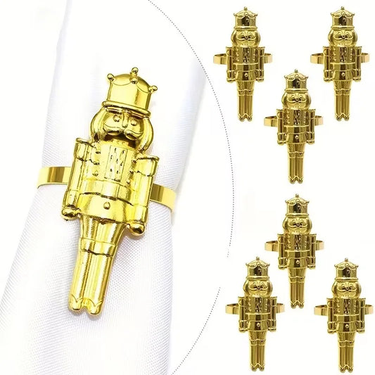 1-36 Stück Nussknacker Soldat Serviettenring Kreativer Serviettenhalter