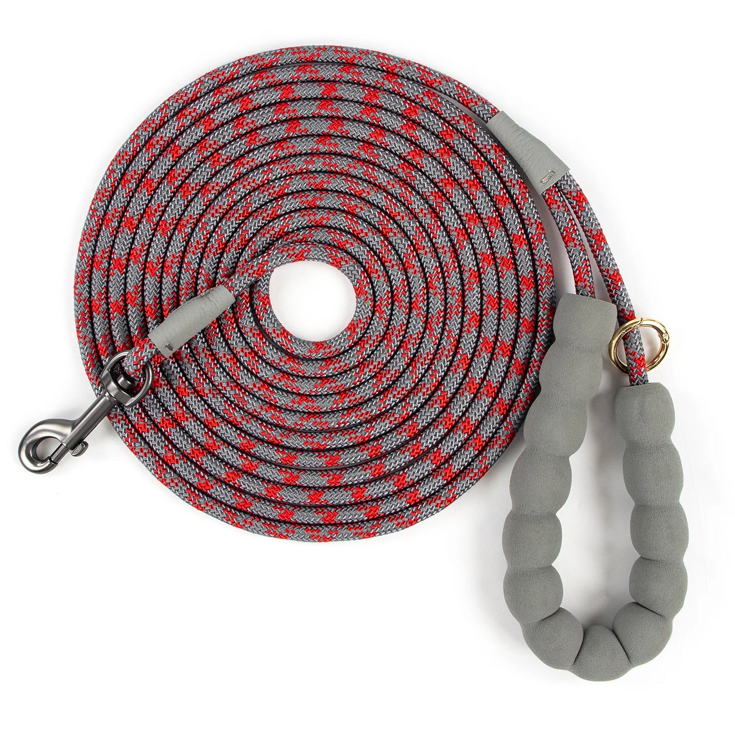 Sichere reflektierende Hundeleine mit Schnellspanner, robust - langlebig – 1,2-5m