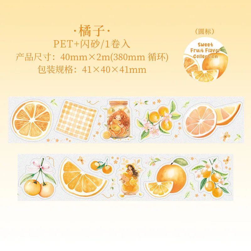 Saftiges Obst Washi-Tape 40mmx2m für Bullet Journals und Scrapbooking