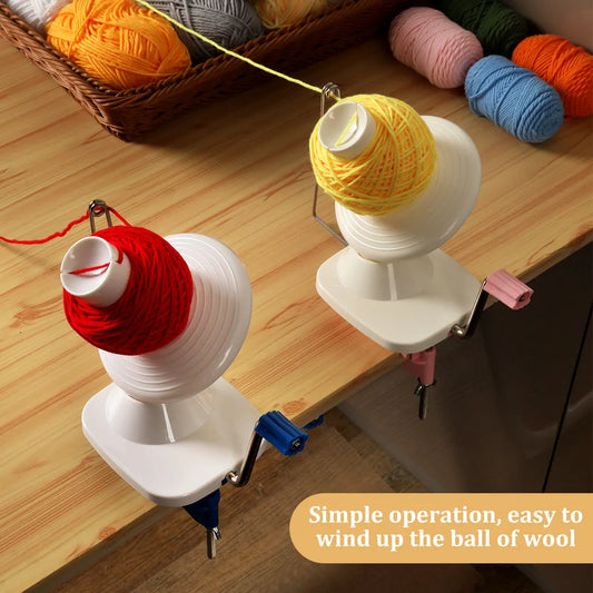 Handbetriebener Garnwickler aus Kunststoff für DIY Stricken und Nähen