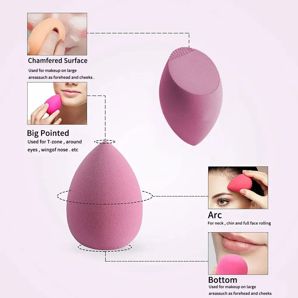 Makelloses Make-up: 4/8 weiche Latex Schwämme für Foundation - Concealer