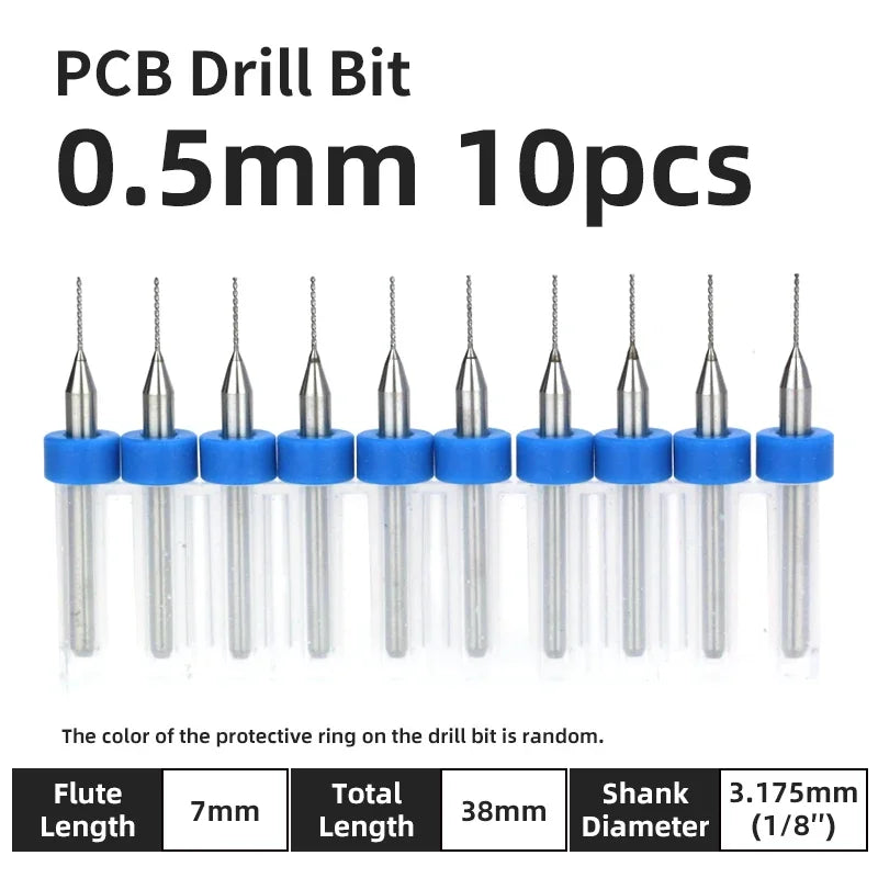 Präzisions Mikrobohrer Set Wolframkarbid für PCB Holz CNC 0.1-3.175mm