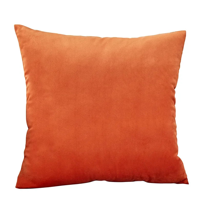 Weicher einfarbiger Samt Kissenbezug 45x45 cm für Sofa und Büro