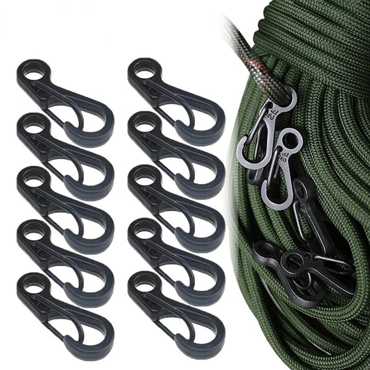 10 Stück Mini Federkarabiner Schlüsselbund Rucksack Haken Outdoor Camping EDC