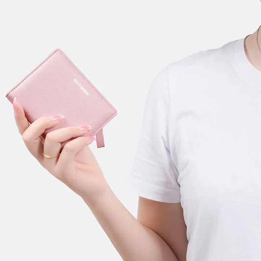 PU Leder Geldbörse Kurz Kartenhalter Große Kapazität Damen Herren