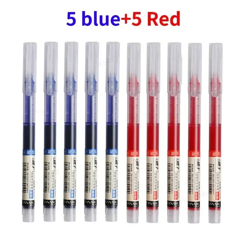 10-teiliges Gelstift-Set 0,5mm für Schule und Bürobedarf Schreiben
