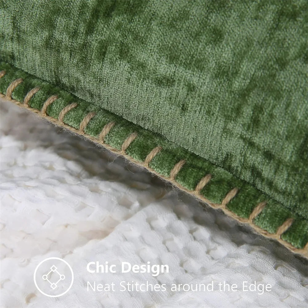 Weicher Chenille-Kissenbezug in verschiedenen Größen für Sofa-Dekor