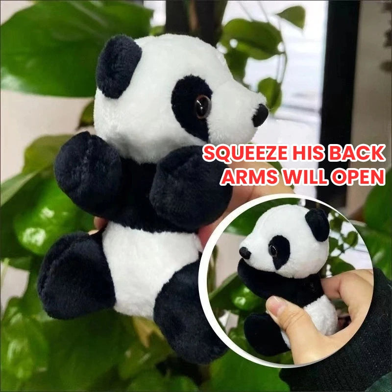 Plüsch Memo-Clip Panda Motiv 10cm Haarclip Accessoire Damen