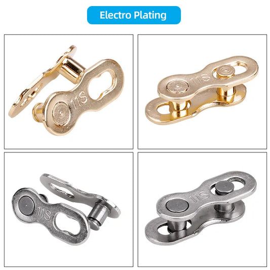 6 Paar Fahrrad Schnellverschluss für 1-12 Gang Ketten aus Kohlenstoffstahl