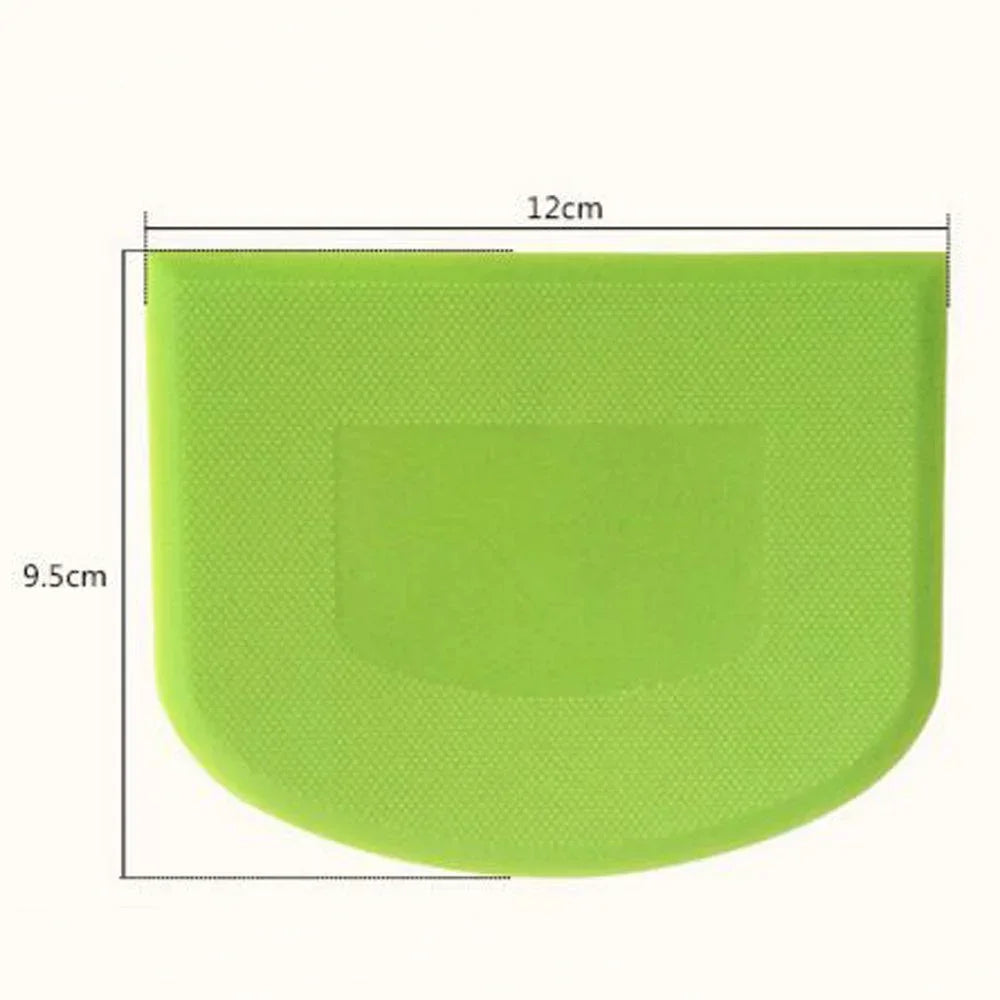 Kunststoff Kuchenschaber für Teig - Gebäck – Praktisch Grün 12x9,5 cm