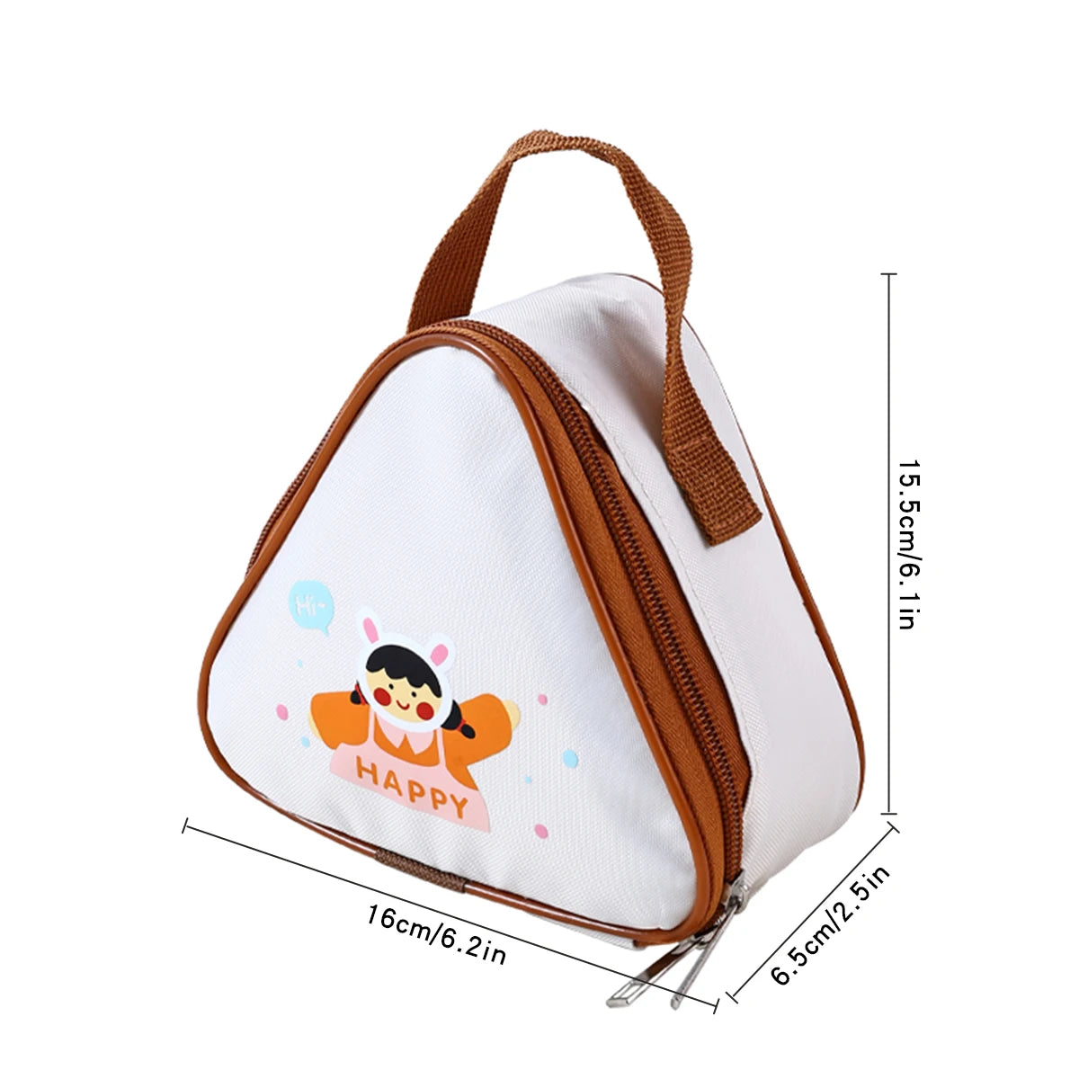 WORTHBUY Mini Thermo-Lunch-Tasche, isoliert, ölbeständig und wasserdicht