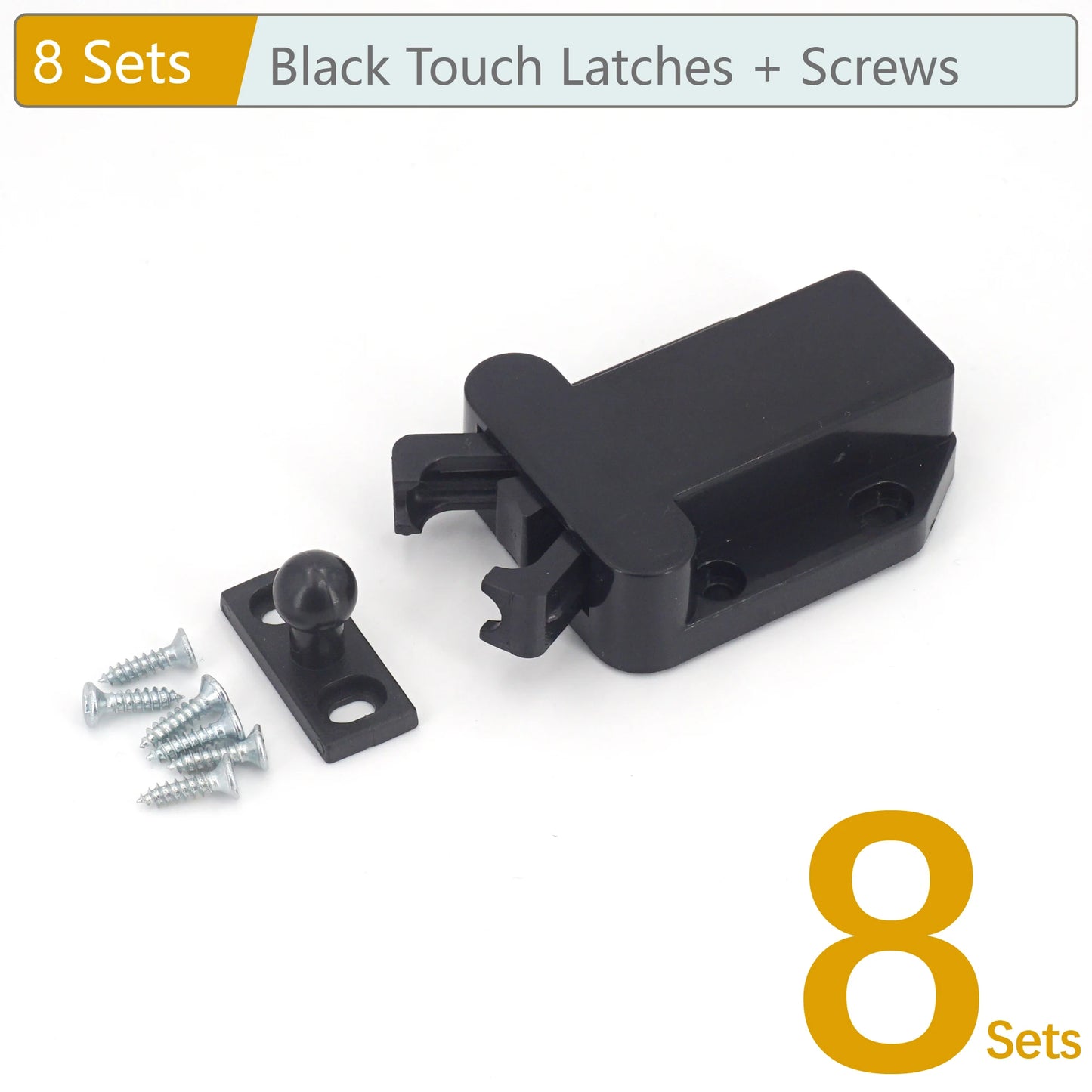 Touch-Riegel Set für grifflose Schranktüren – Push-to-Open Möbel Schranktür