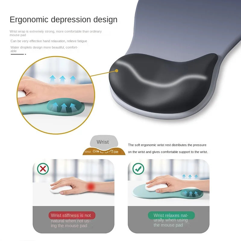 Ergonomisches Mauspad mit großer Handgelenkstütze – Komfort für Gaming - Arbeit
