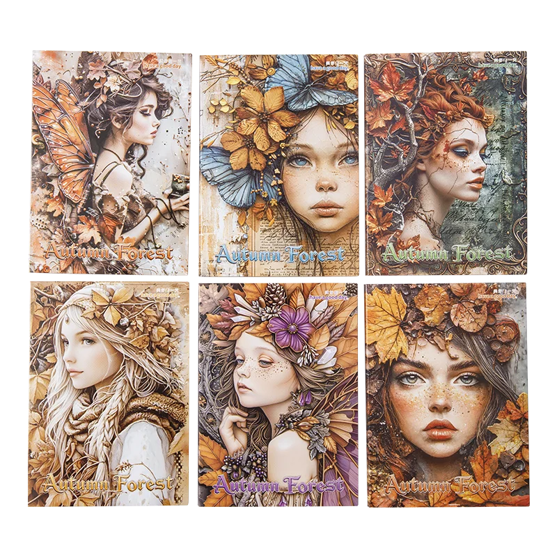 JIANQI 30 Blatt kreatives Sammelalbum mit Vintage Materialien