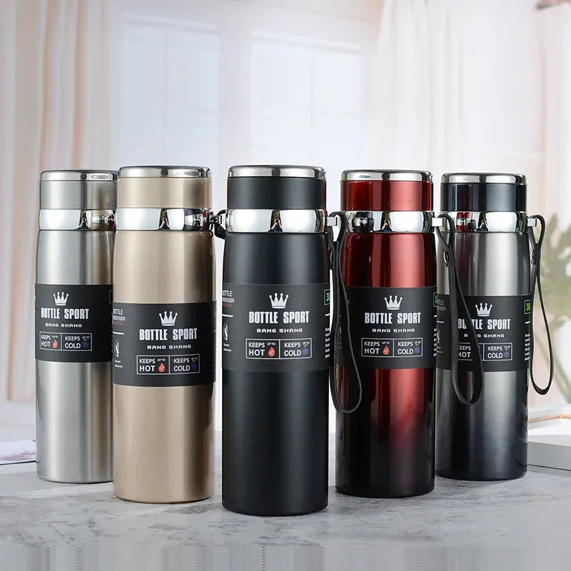 24h Thermosflasche aus Edelstahl 1000ml – Auslaufsicher - Hochisolierend