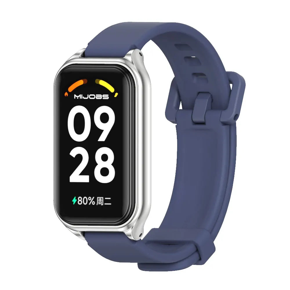 Silikon Armband Ersatz für Smart Band 8 9 mit Einstellbarer Länge