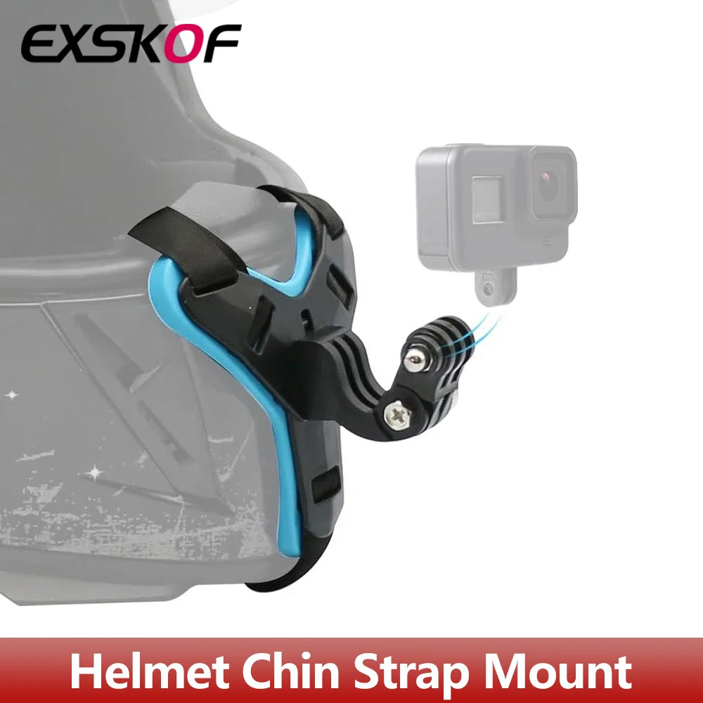 Robuste Halterung für Motorrad Helm Kinnriemen aus Silikon und Kunststoff