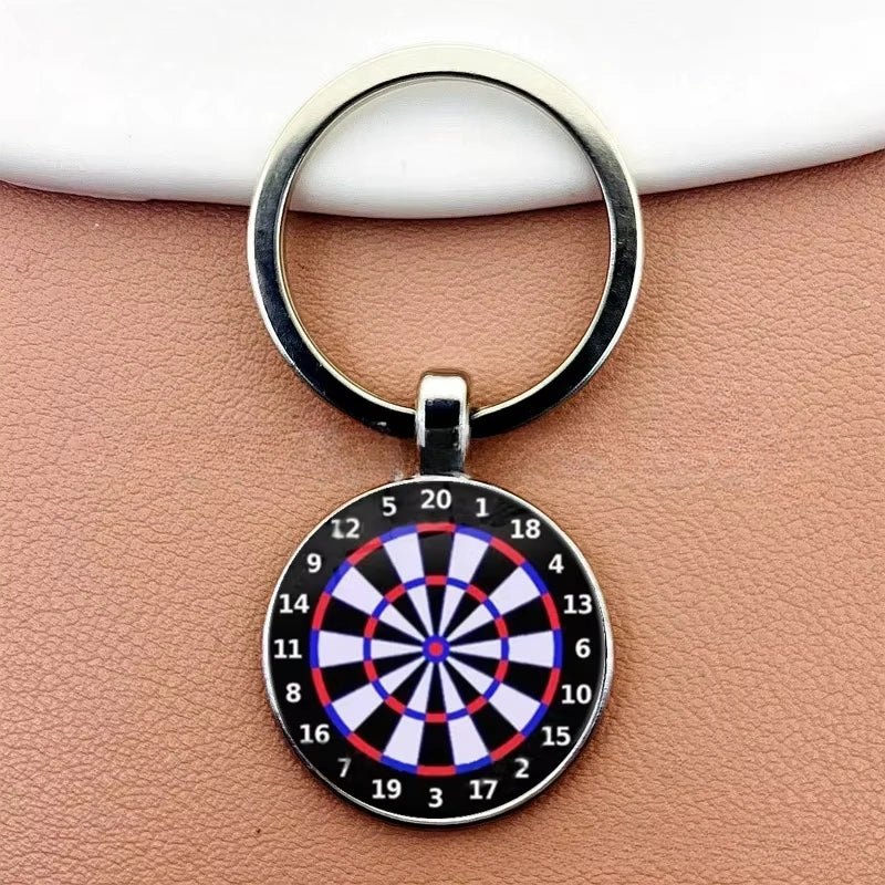Dart Ziel Schlüsselanhänger Retro Stil Metall Anhänger Unisex Geschenkidee