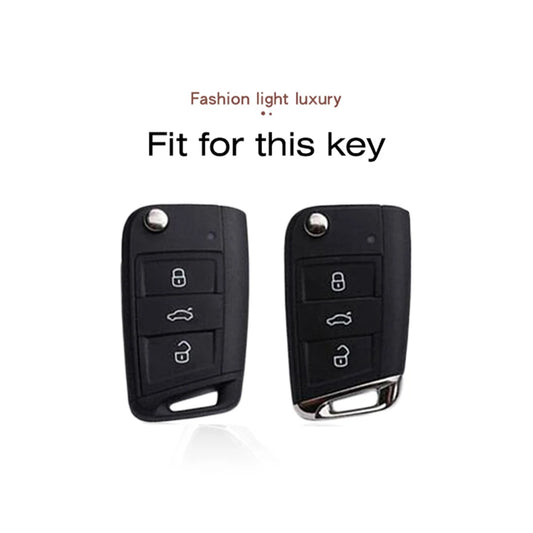 TPU Autoschlüssel Schutzhülle 3-Tasten kompatibel mit Golf 7 MK7