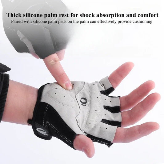 Gel Halbfinger Fahrradhandschuhe rutschfest schweißableitend MTB Rad