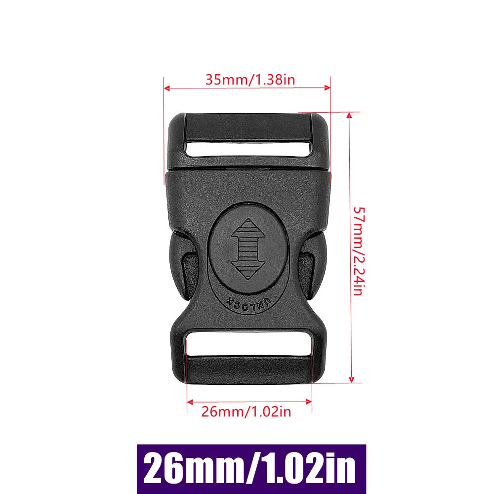 Vielseitiger Verschluss aus Kunststoff mit Schloss für Rucksäcke Gepäck