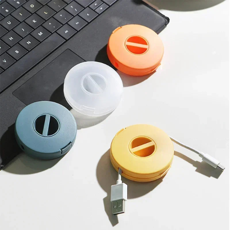Kabel Organizer Einziehbar Reise Kabelwickler für Kopfhörer Datenkabel