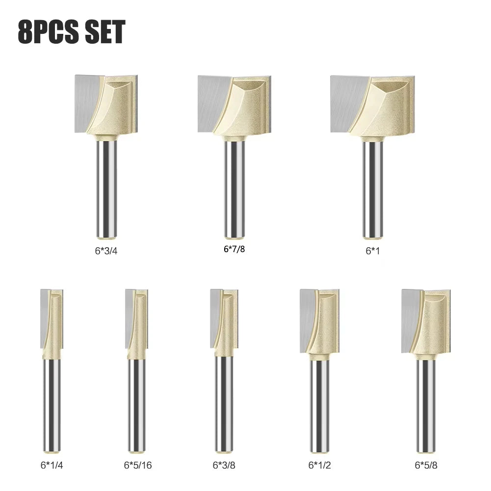 Professionelle Hartmetall Fräser 6mm und 12mm Schaft für Holz