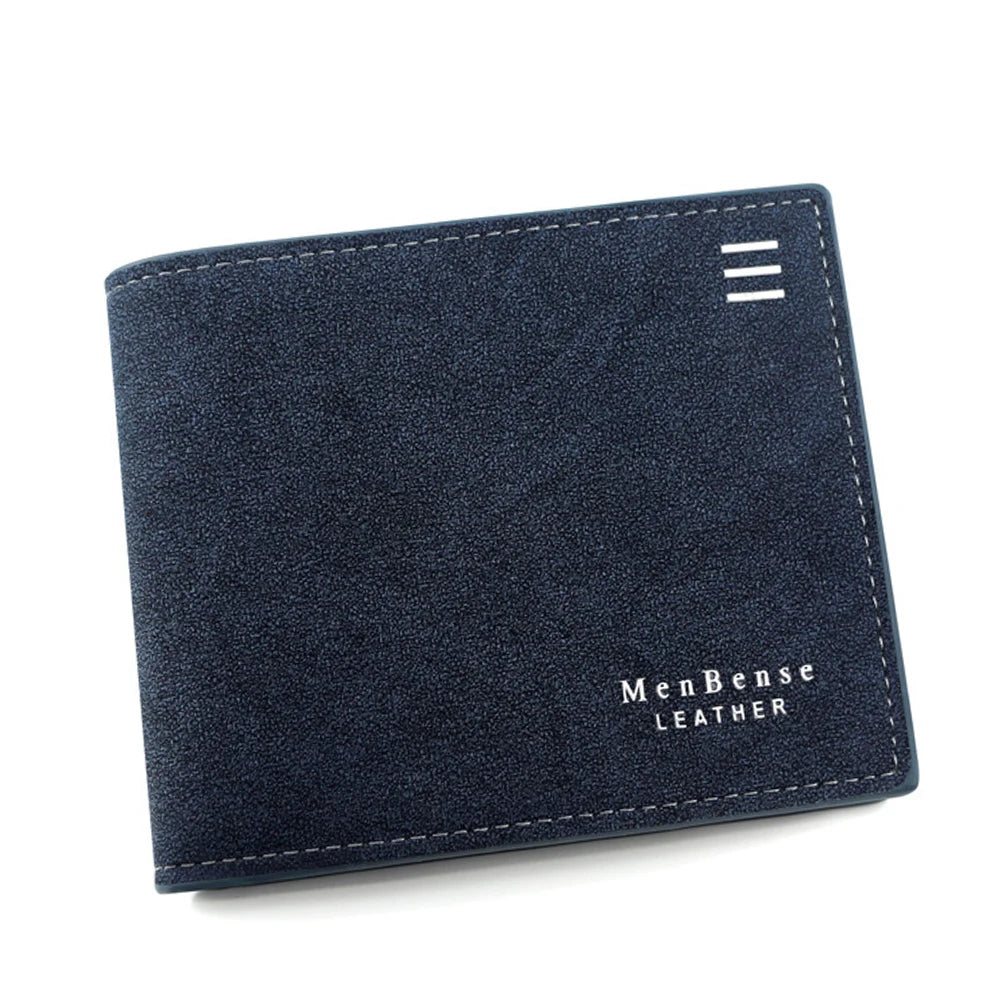 Schlanke Herren Brieftasche, matt, mit Münzfach-Reißverschluss und Kartenhalter