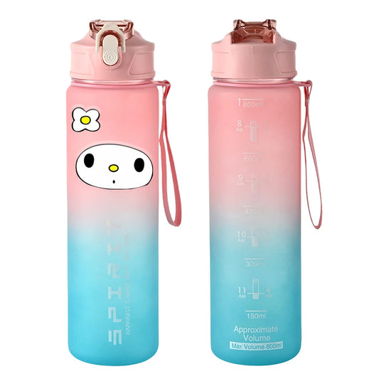 Sport Trinkflasche 800ml auslaufsicher für Fitness - Outdoor Reisen