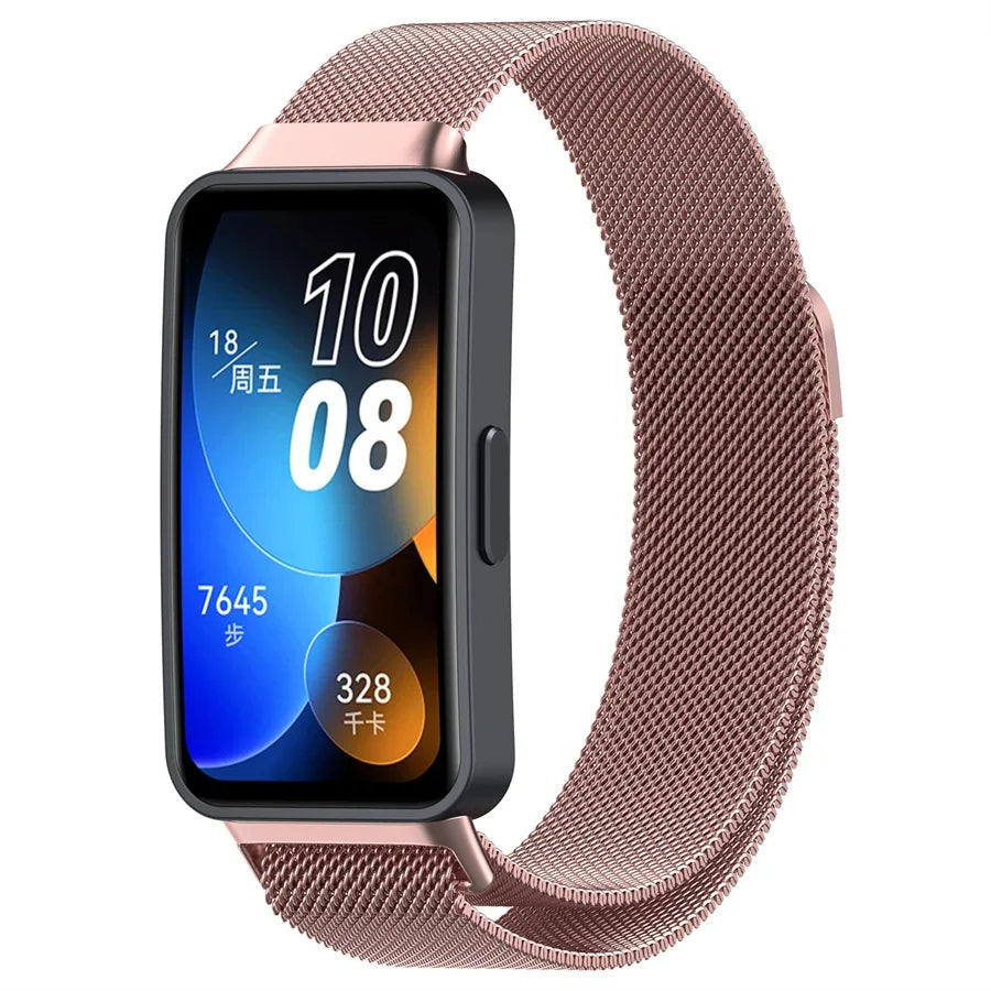Magnetisches Milanese Metallarmband für Huawei Band 8 - 9 – Komfort - Stil