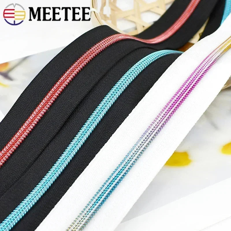 3er Nylon Reißverschlüsse für Taschen Geldbörsen Kleidung Nähen DIY Reparaturset