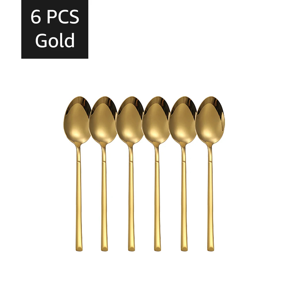 30-teiliges Gold Besteckset aus Edelstahl für 6 Personen – elegant - spülmaschinenfest