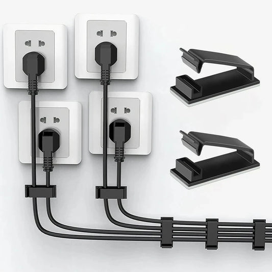 15 selbstklebende Kabelklemmen Kabel-Organizer für Büro, Zuhause, Auto