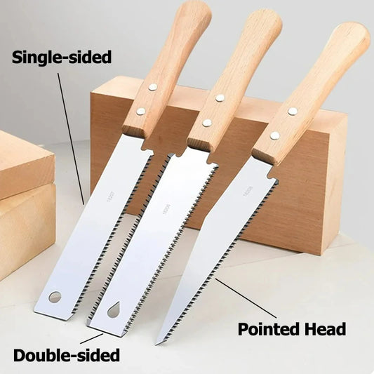 Präzise Zugsäge mit Rutschfestem Buchenholzgriff – SK5 Stahl, 1 Stück