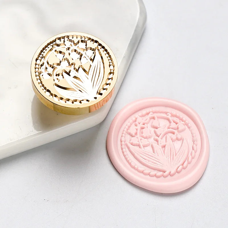 Sternenhimmel Lotus Rosenmuster Wachssiegel Stempel, Retro Stil