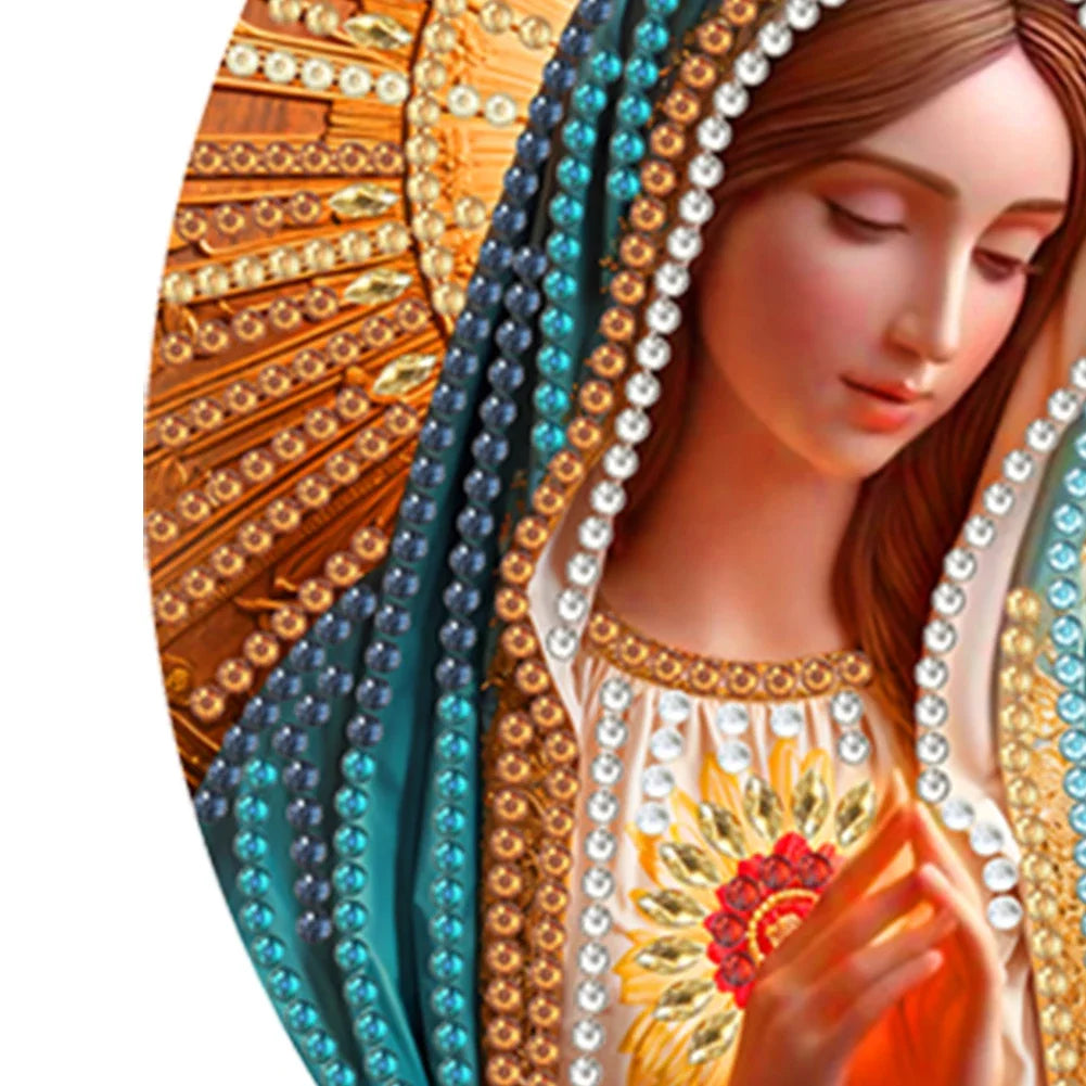 Holz DIY Diamant Malerei Mond Ewiger Kalender als Schreibtischdekor