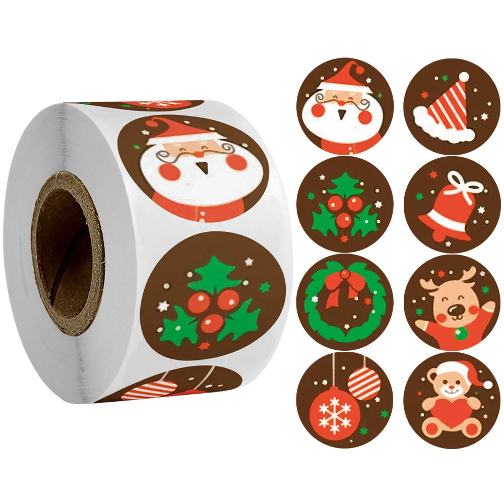 500 runde Kraftpapier-Etiketten für Geschenke, Kuchen und Hochzeit