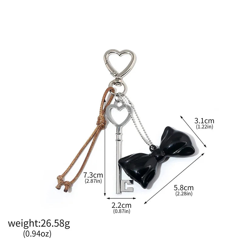Liebevoller Herz-Schlüsselanhänger aus robuster Zinklegierung – perfekt für Taschen