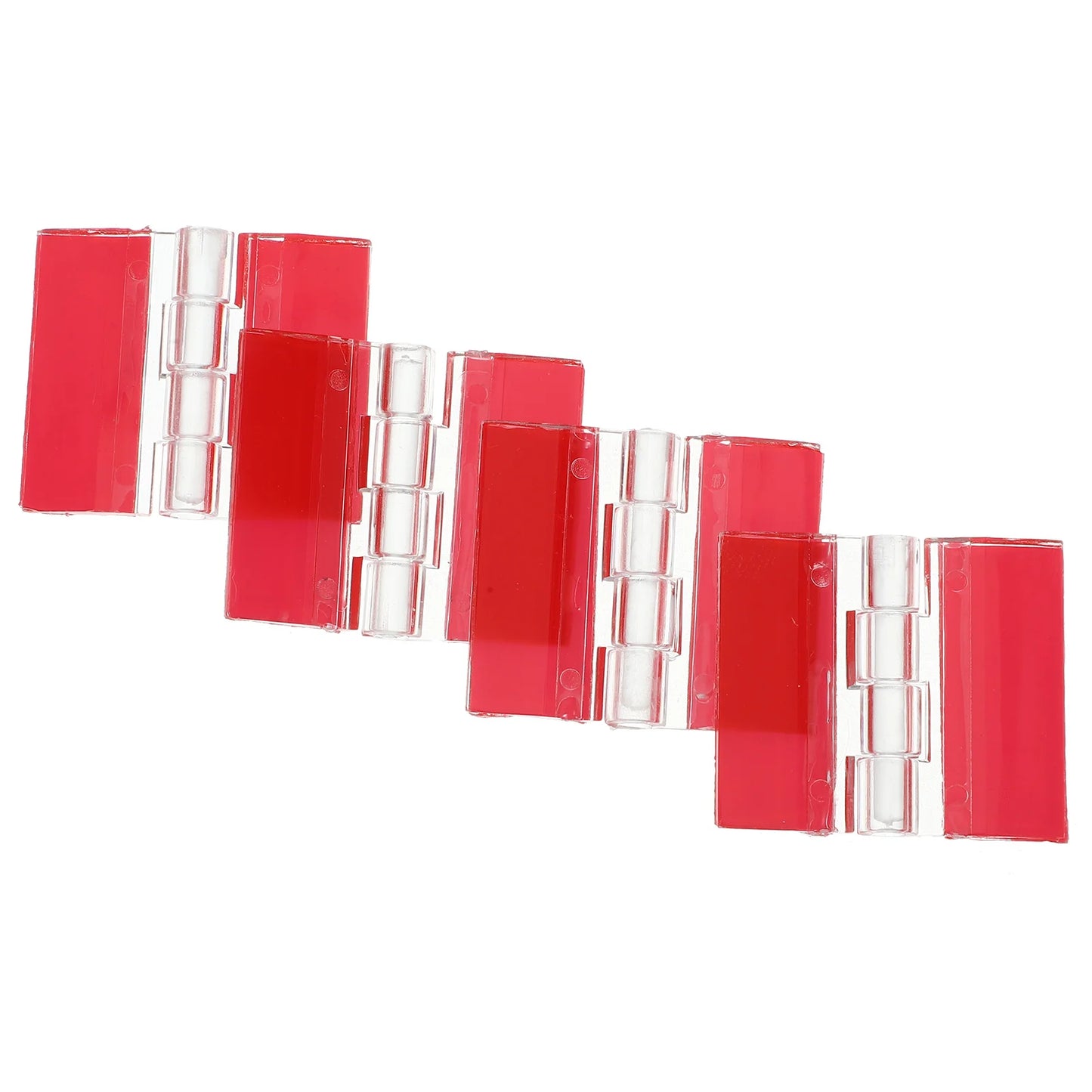 4-teiliges selbstklebendes Acryl-Klappscharnier für Möbel - Schränke