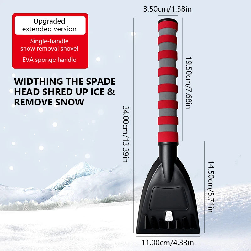 Robuster Auto-Eisschaber mit Schneeschaufel für winterliche Reinigung