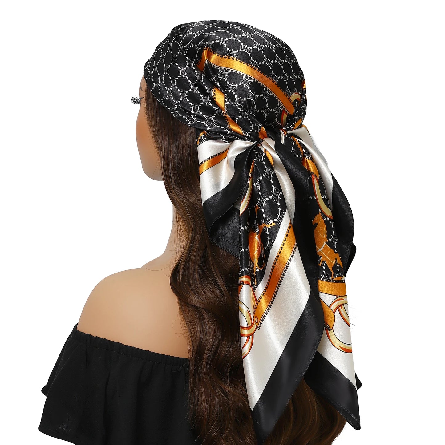 Stilvolles Polyester Halstuch für Damen - Vielseitiger Retro Look