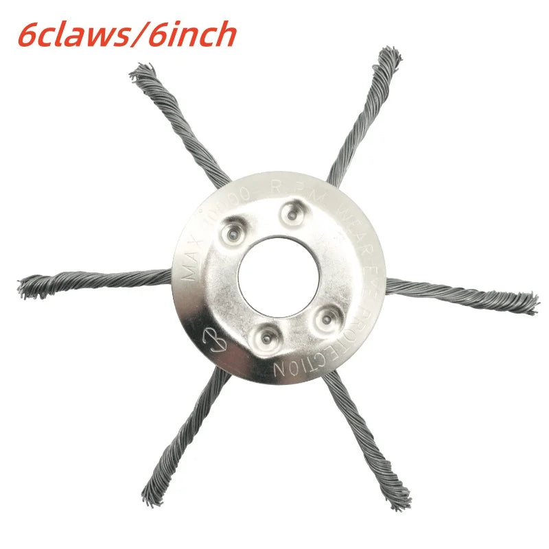 6 Zoll Stahl-Draht-Trimmerkopf für Freischneider mit gerader Welle