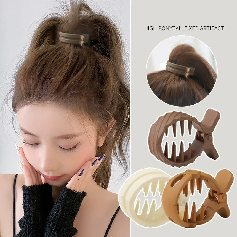 Frosted Mini Krabben Haarclip – Sicherer Halt - stylisher Y2K Look für Frauen