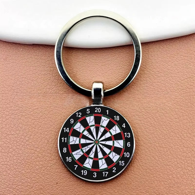 Dart Ziel Schlüsselanhänger Retro Stil Metall Anhänger Unisex Geschenkidee