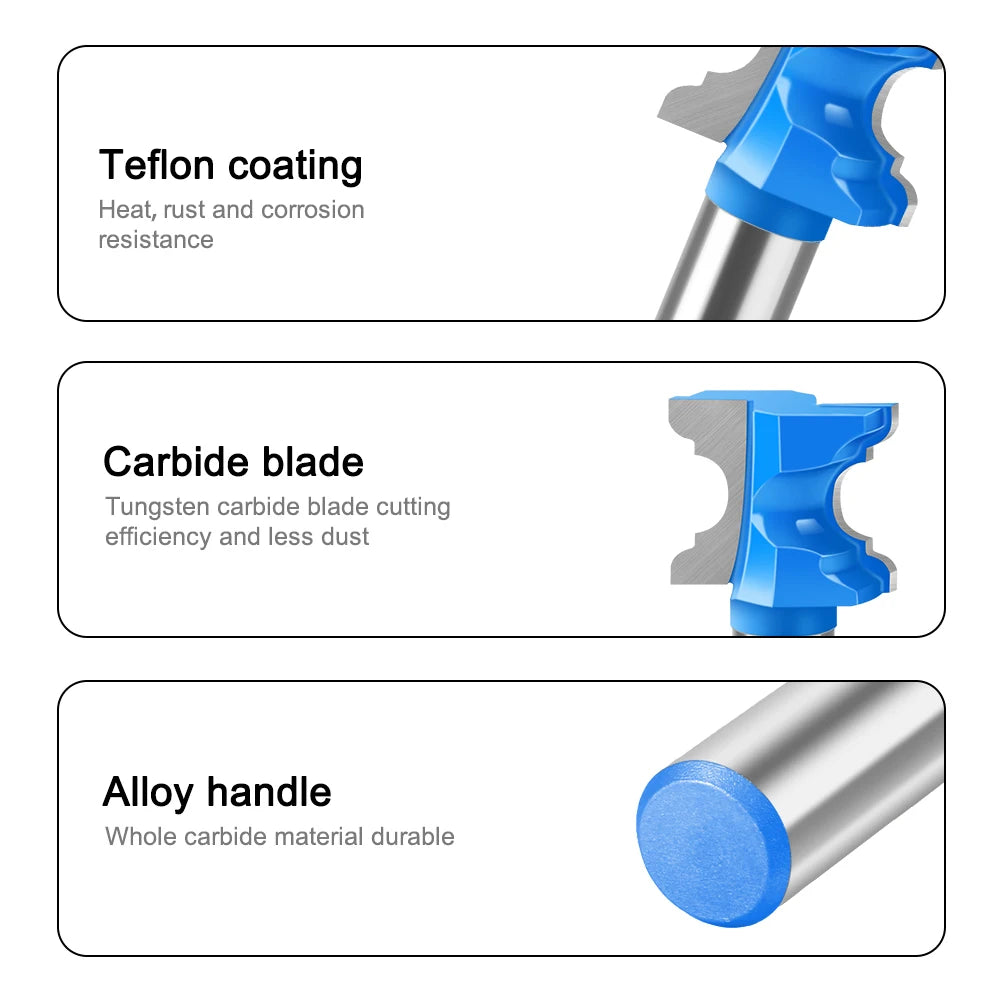 12mm Schaft Router Bit mit konkaver Nasenform für präzises Fräsen