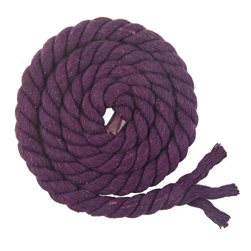 Buntes Baumwollseil 5 8 10 12 20 mm 5 m Makramee Kordel Nähzubehör