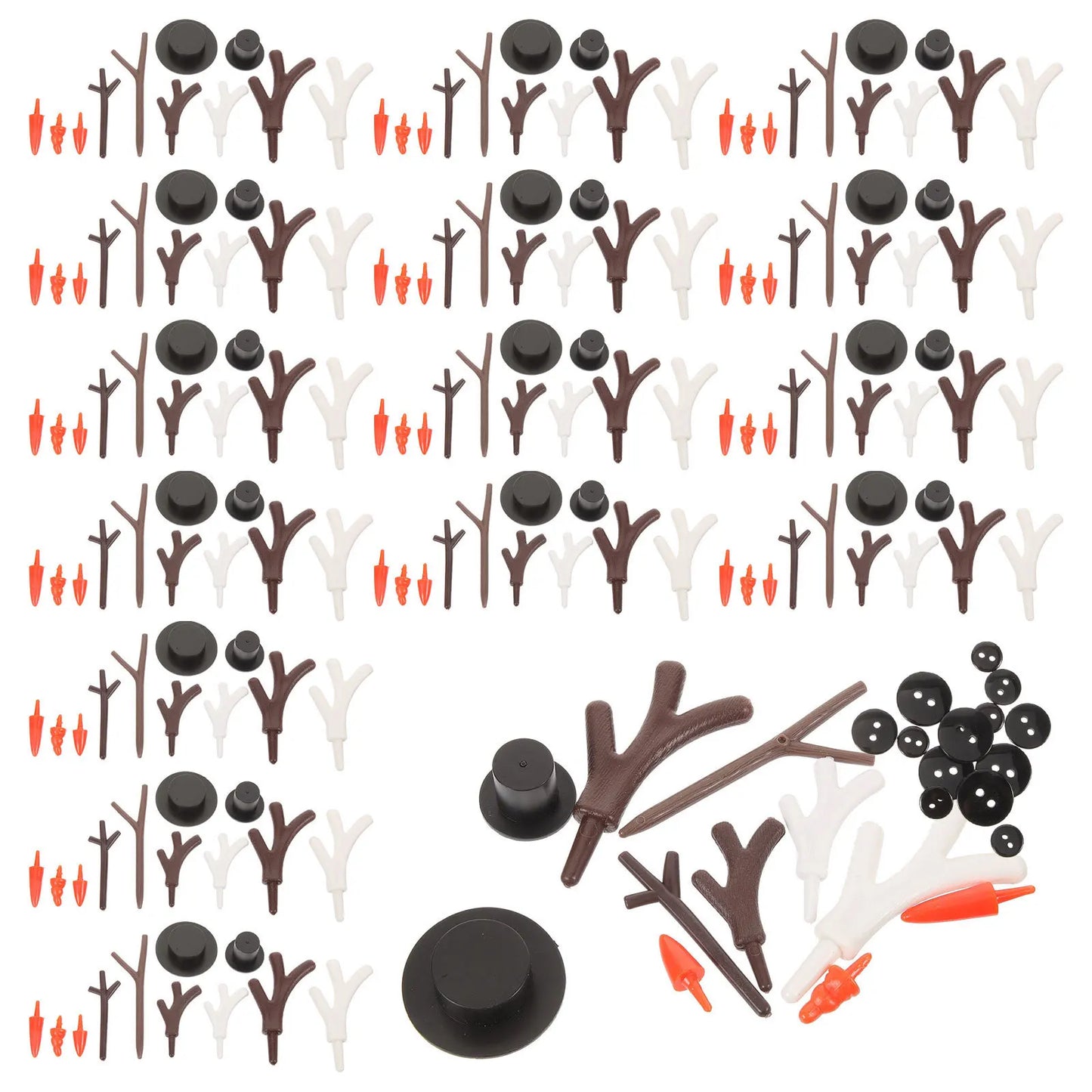 Dekoratives DIY-Schneemann-Set für Weihnachts-Partygestaltung