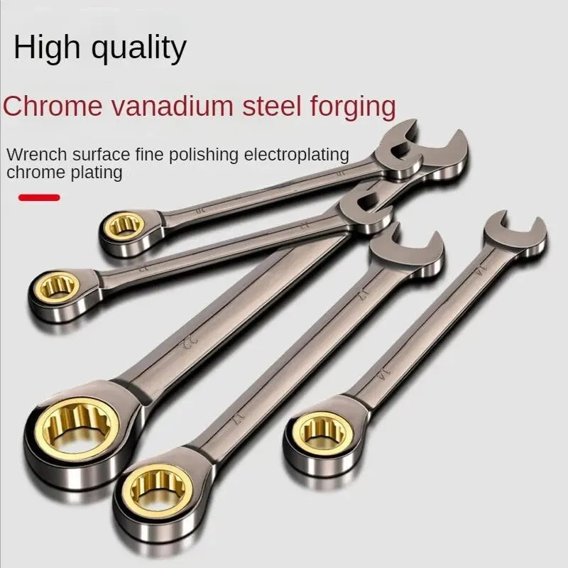 Multifunktionaler Schaltklinken-Handgriff-Schlüssel aus langlebiger Legierung 10 mm