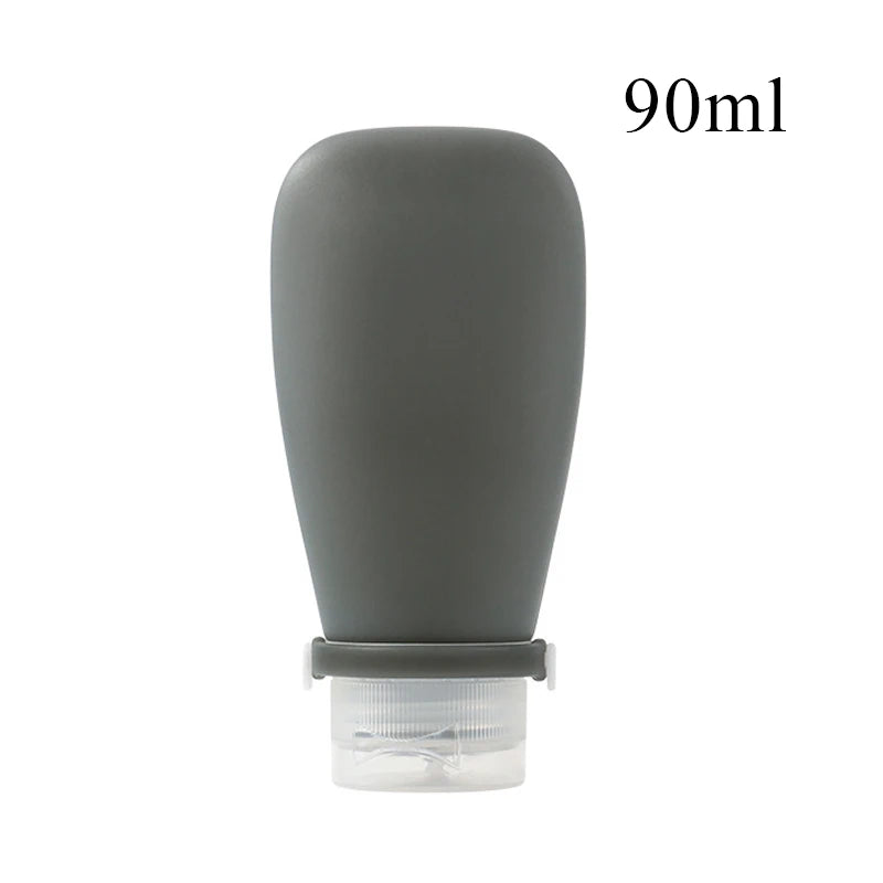 Auslaufsichere Silikon-Reiseflasche 30-90ml – flexibel, nachfüllbar - kompakt